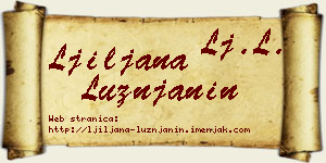 Ljiljana Lužnjanin vizit kartica